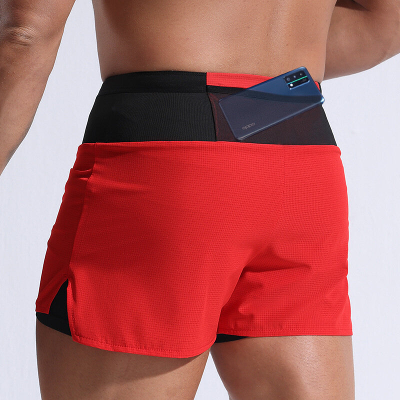 Pantalones cortos deportivos para hombre, Shorts de verano, transpirables, elásticos, ajustados, para correr y Culturismo