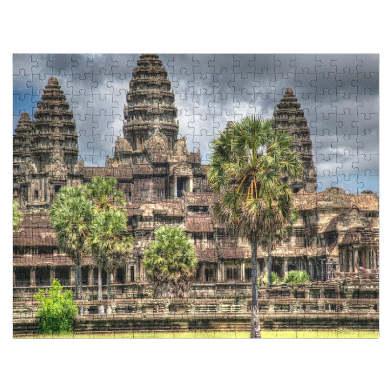 Angkor Wat świątynia kambodża Puzzle Jigsaw zabawki świąteczne niestandardowe dziecko prezent obraz Puzzle niestandardowe Puzzle
