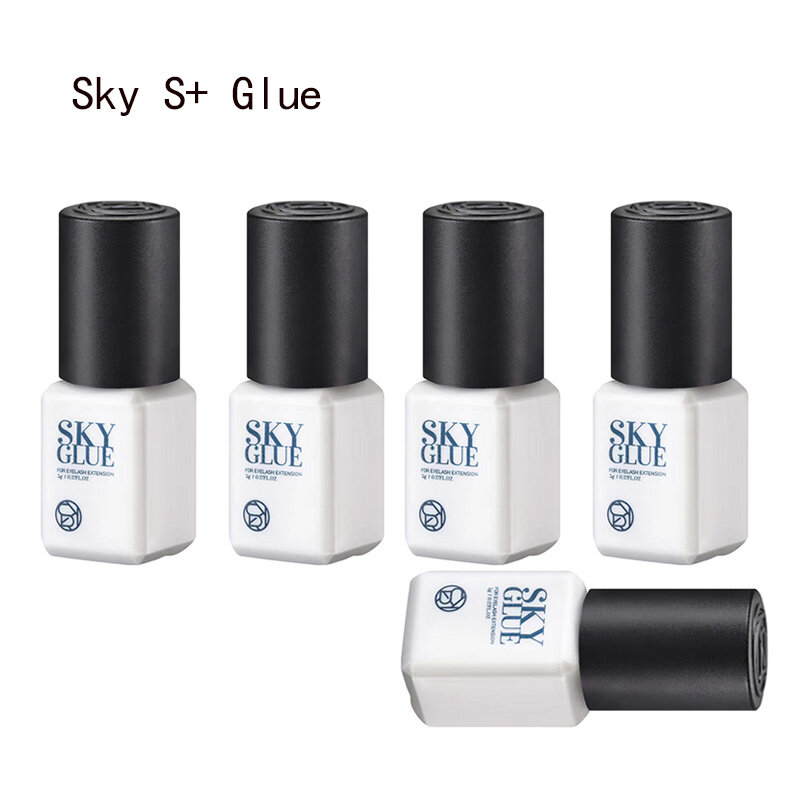 5 HI Sky-Colle pour extensions de cils 5ml, Corée, Rouge, Noir, Bleu, Original, Capuchon, Faux Cils, Boutique Adhésive