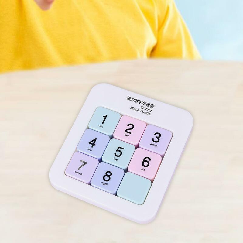 Nummer Schiebe puzzle pädagogische Aktivitäten Reises pielzeug Montessori tragbares Geburtstags geschenk Tangram Puzzle Intelligenz iq Spiel