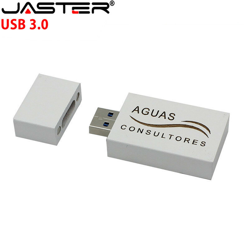 جاستر الحرة شعار فلاشة مزودة بفتحة يو إس بي محركات أقراص USB 3.0 الأكثر مبيعا الإبداعية الصباغة كولورفو خشبية مربع يو القرص 4GB/8GB/16GB/32GB/64GB