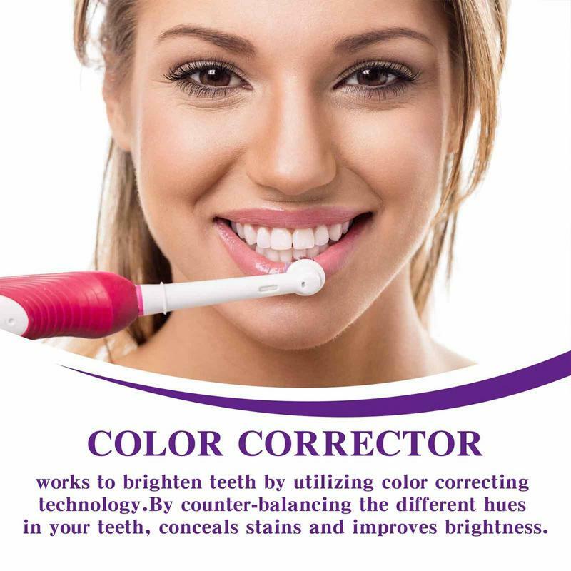 Creme dental Color Corrector para clareamento dos dentes, limpeza oral, reparo de esmalte clareador com hálito fresco, 30ml