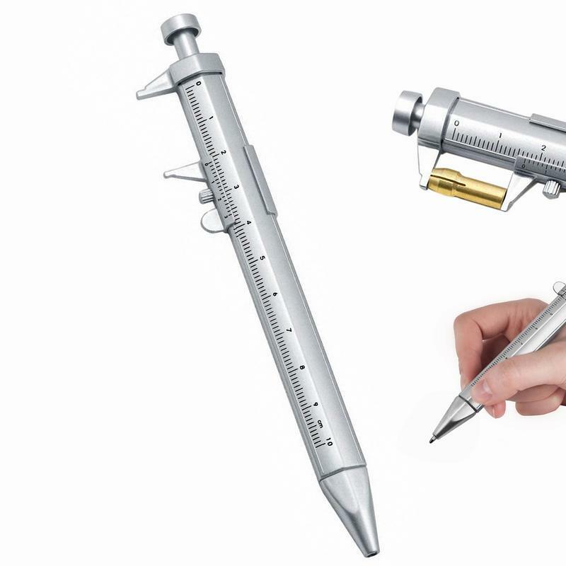0mm To 100mm Vernier Caliper Gel Ink Pen Vernier Caliper Roller Ball Pen Stationery Ball-Point Student Creative Stationery Ruler