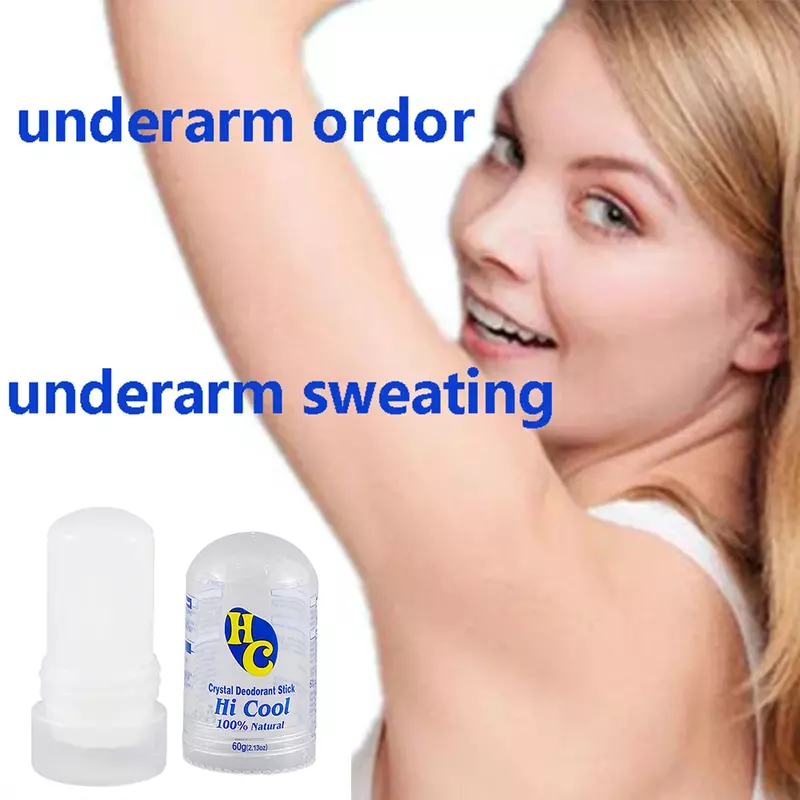 60g Crystal deodorante Alum Stick Body Underarm odore Remover antitraspirante per uomini e donne uomini deodorante Stick indefined