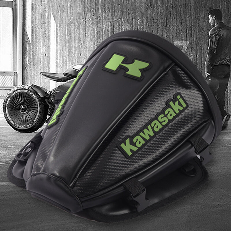 Nowa torba na tylne siedzenie motocykla Kawasaki przeciwrozpryskowa torba na sprzęt jeździecki PU