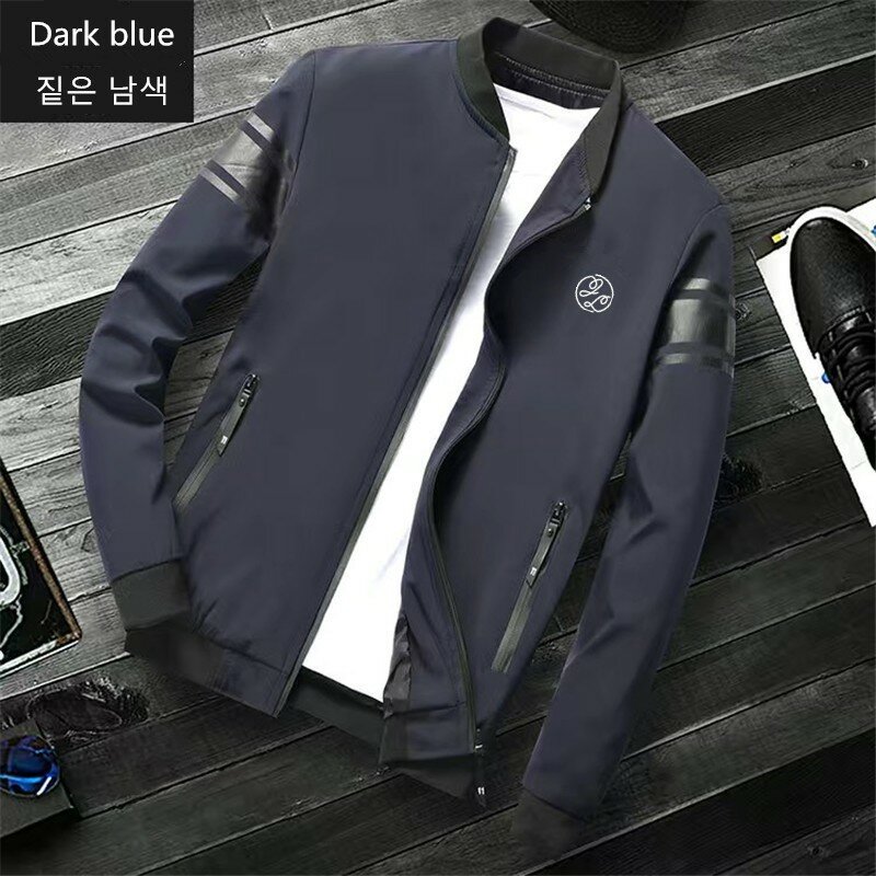 2024 Golf wear Spring and Autumn men's new stand collar golf jacket Fashion leisure sports outdoor golf sportswear free shipping