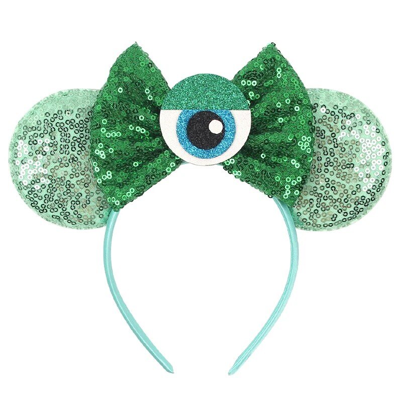 NEW precisione Disney Ears Headband Monster Inc Minnie Mouse Hairband Women Cartoon Character Cosplay accessori per capelli Kids Party