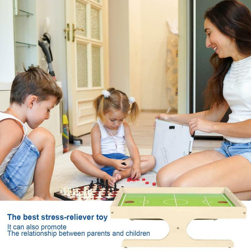 Table Soccer Board Game Kit portátil, esporte ao ar livre, jogos portáteis de mesa, brinquedos educativos Fin, presente para crianças e adultos