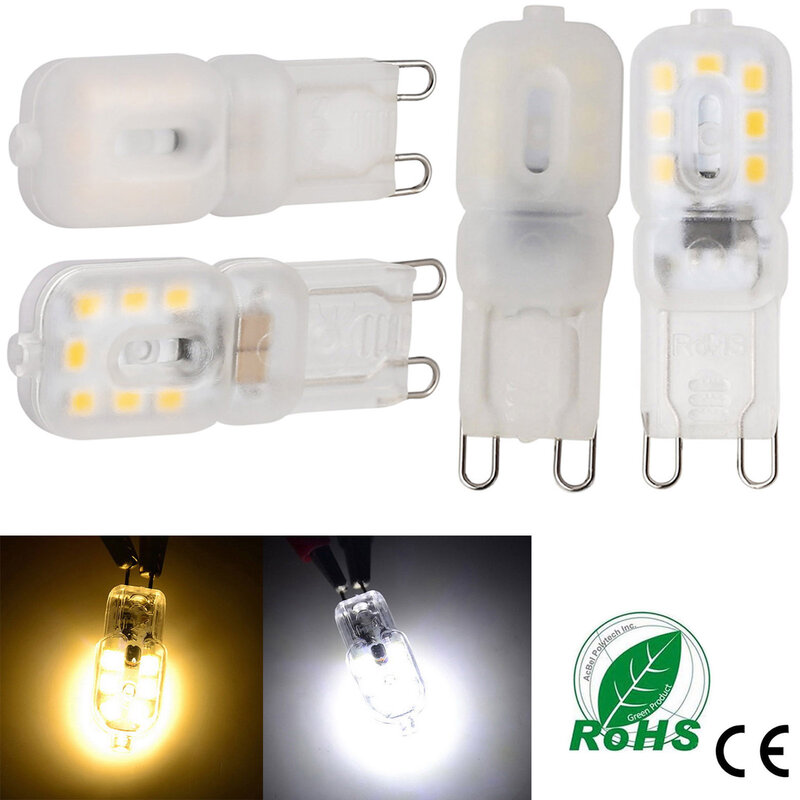 Dimmable Mini Lâmpada LED, Luz Halógena, Lâmpada Alta Brilhante, Substituir, G9, 4W, 7W, 14LEDs, 22LEDs, 110V, 220V, SMD 2835, 10X, 40W