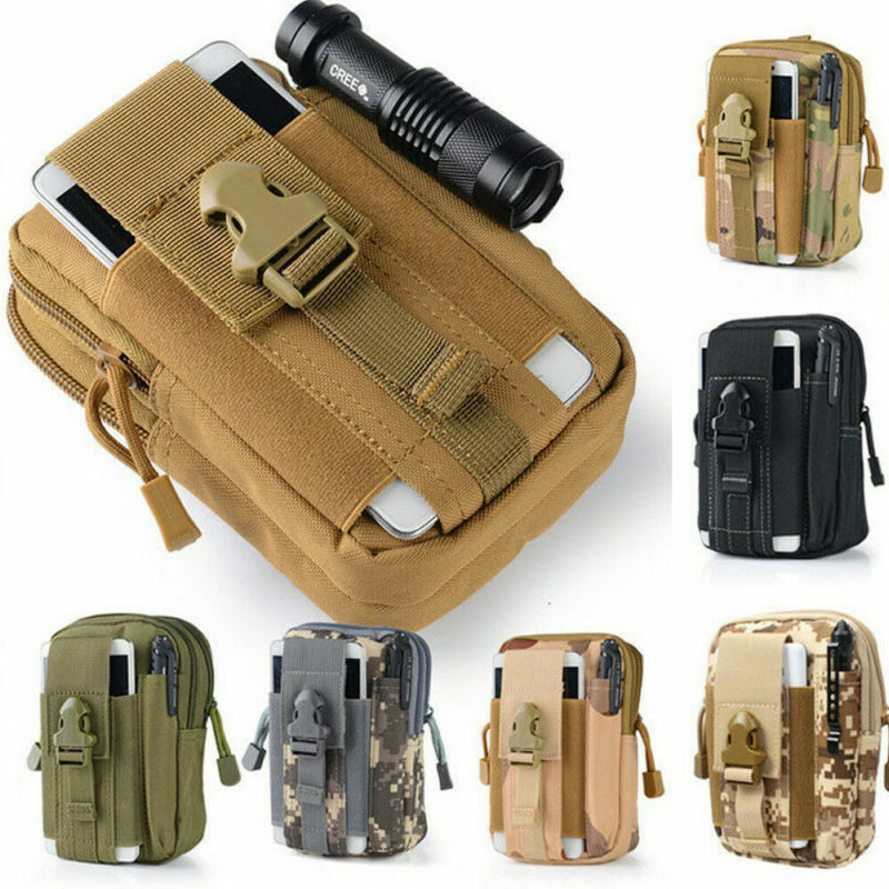 Unisex NEW 2022 Tactical Molle Pouch Belt Waist Pack Bag Travel Military Waist Fanny Pack Phone Pocket Money Pouch