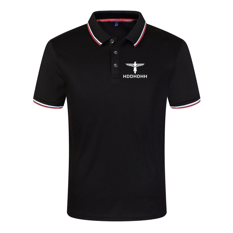 HDDHDHH Brand Printing New Summer Casual Polo Men Short Sleeve Business Shirt Fashion Design Tops Tees
