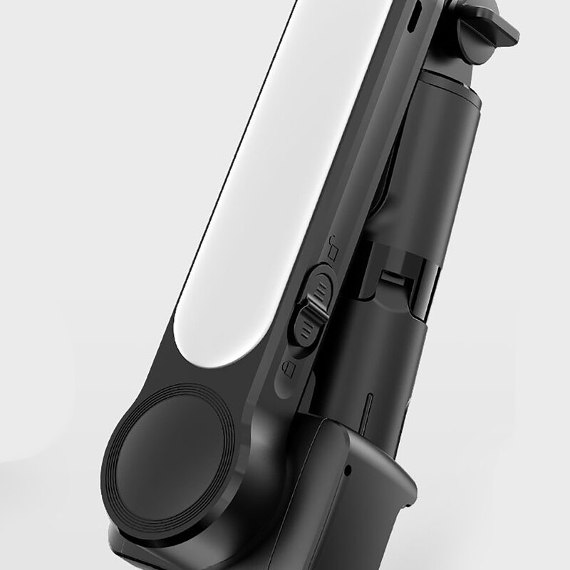 Mini Selfie Stick Vul Licht Bluetooth Afstandsbediening Handheld Gimbal Anti-Shake Mobiele Telefoon Stabilisator Video Shooting Statief