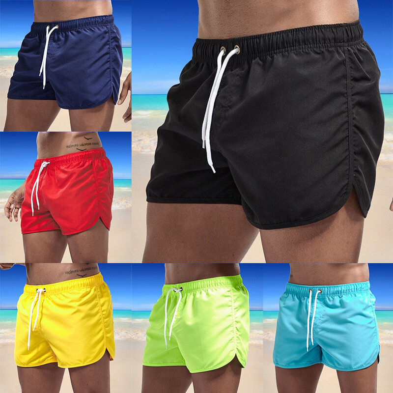 Verão calções de banho masculinos marca beachwear sexy troncos de natação maiô 2023 cintura baixa respirável beach wear surf