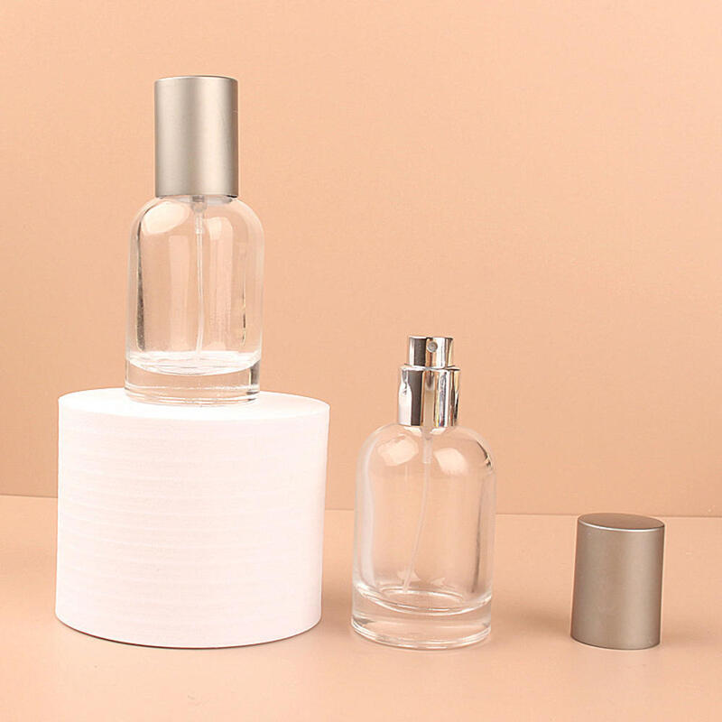 30ml 50ml High-Quality Glass Refillable Perfume Bottles Spray Pump Empty Cosmetic Containers Atomizer Sample Bottles For Travel