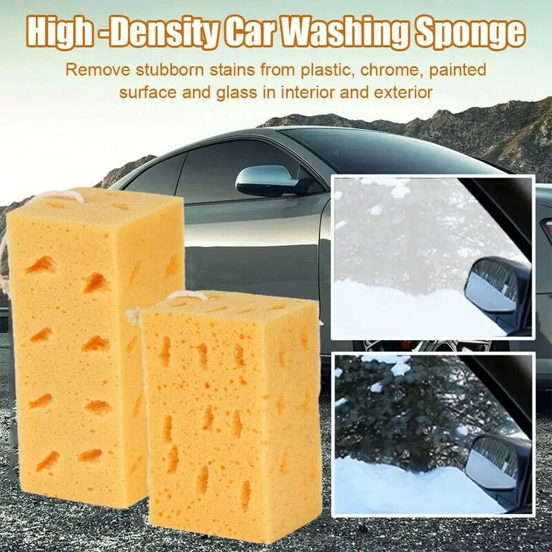 Blok gąbki do czyszczenia samochodu Duży typ o strukturze plastra miodu Akcesoria samochodowe Narzędzie do czyszczenia samochodu Gąbka do mycia Akcesoria C2Q1