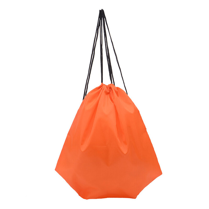 Tas ransel tas serut 6 warna, tas serut kain Oxford 210D warna Solid tebal kualitas tinggi