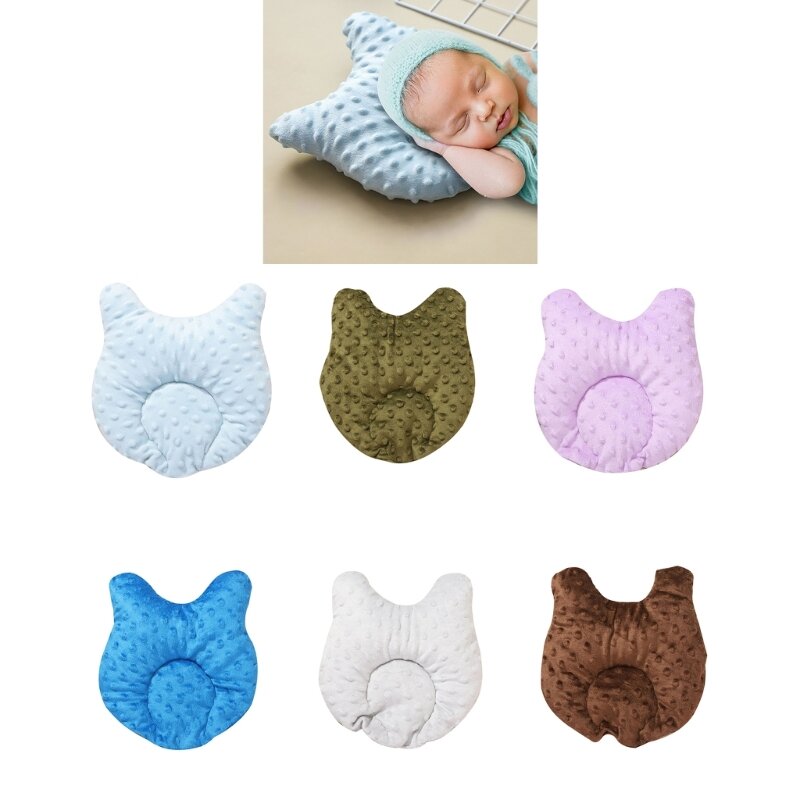 Almohada para bebé, almohada para bebé cómoda y segura, almohada ligera algodón adecuada para asiento coche y envío