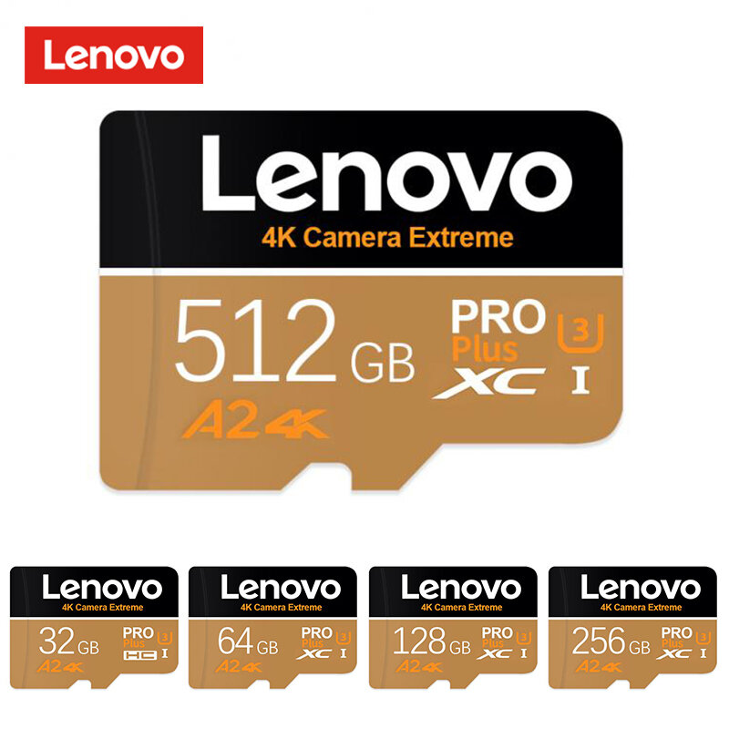 Lenovo Flash-Speicher karte 128GB Klasse 10 TF-Karte 1TB 2TB V60 SD-Karte 512GB Hochgeschwindigkeits-TF-SD-Karte 256GB für Telefon/Computer/Kamera