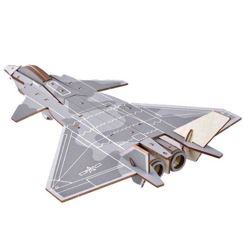 ثلاثية الأبعاد تجميع الاطفال طائرة مقاتلة لغز كول الجمعية طائرة نموذج بناء عدة الجذعية لعبة تعليمية للبالغين والأطفال