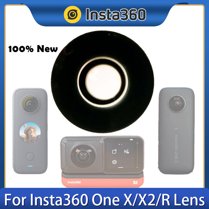 Lensa kaca depan pengganti Insta360, untuk Insta360 One X2 /One X/One R/ One RS Suku Cadang perbaikan kamera 1 buah