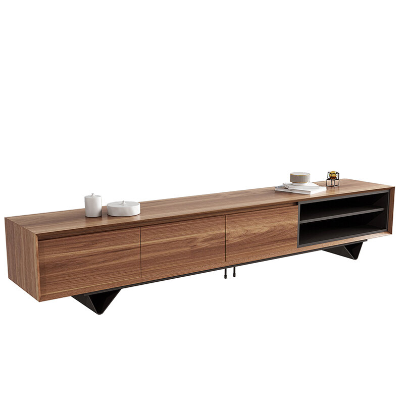 Скандинавская Выдвижная простая деревянная мебель, винтажный современный стол с консолью, шкаф для хранения, телевизионная скамья для вестибюля квартиры, отеля