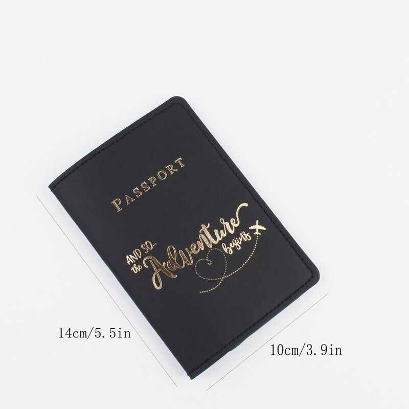 Print PU Leather Name ID Address Airplane Check-in Passport Holder Travel Accessories Passport Protective Cover PU Card Case