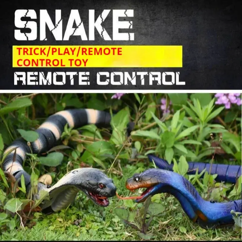 Novità prodotti scherzo giocattolo telecomando sonagli animale simulazione a infrarossi Cobra divertente giocattolo elettrico telecomandato animale