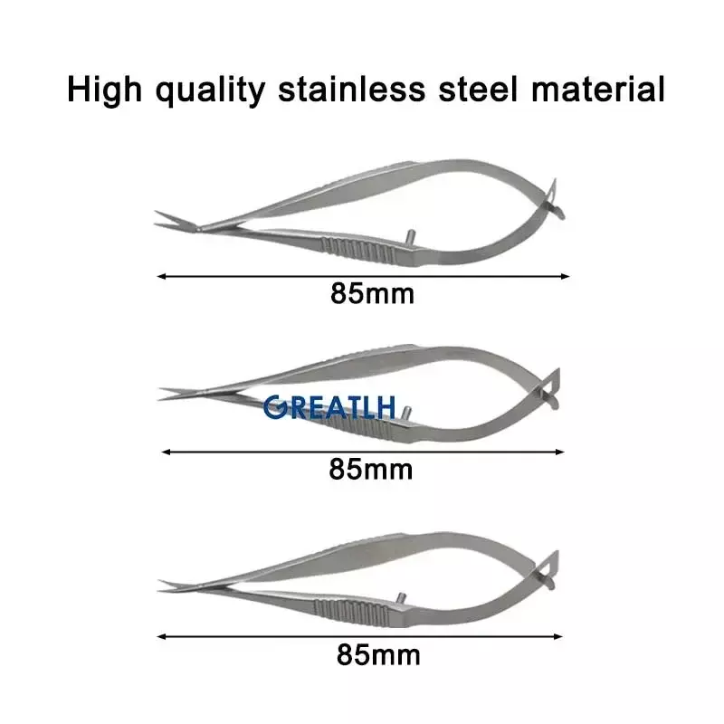 Venus-Tijeras oftálmicas de acero inoxidable, herramientas de aleación de titanio para párpados, instrumento oftálmico para microcirugía