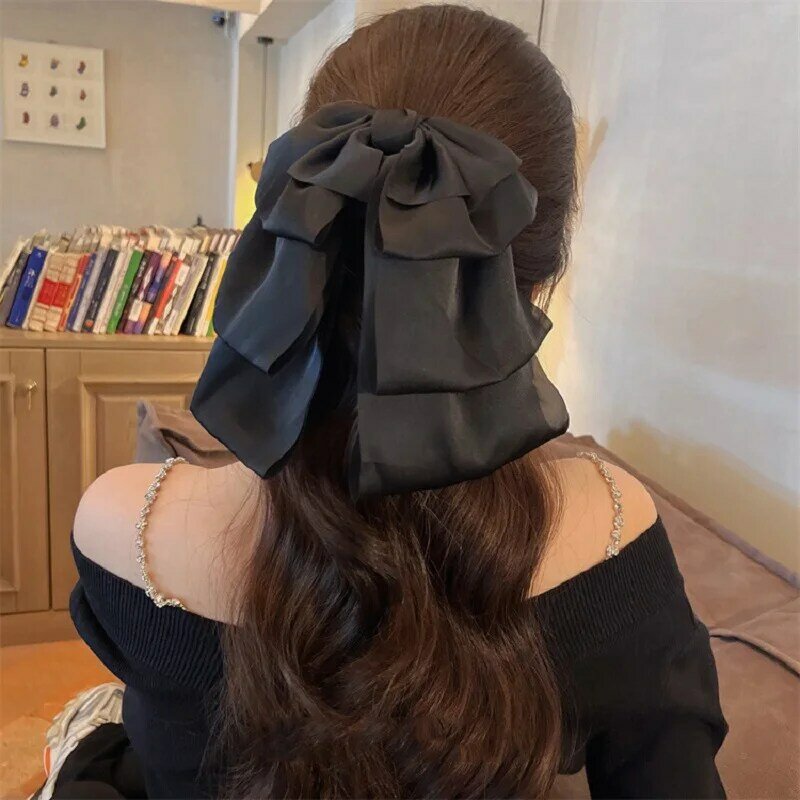 Escaping Princess Fashionable Bowtie Clasp Back Head High Horsetail Clip Party Cosplay  Multipurpose Hair Accessories Dressing