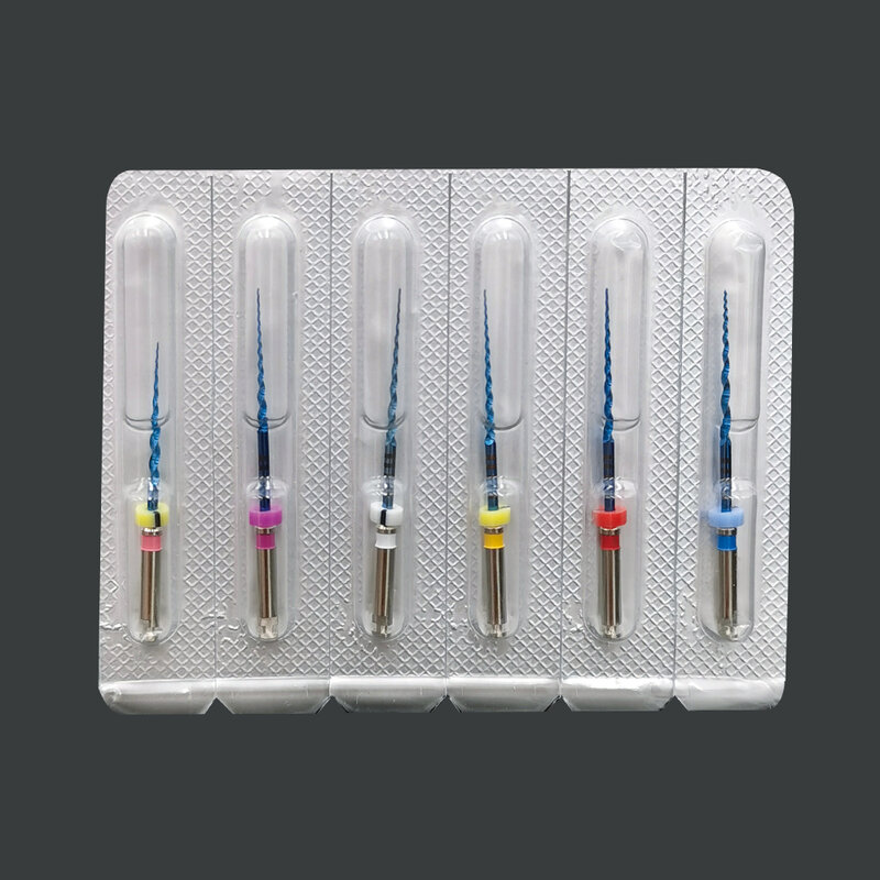 Стоматологические файлы TH6 NITI, профессиональные переменные конусы, синие файлы для активации нагревом, стоматологические файлы для двигателя, стоматологические эндодонтические файлы