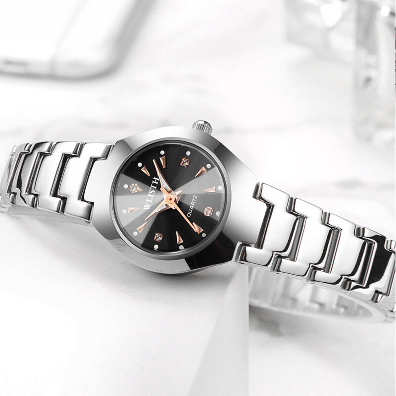 UTHAI-Montre-bracelet à quartz étanche pour homme et femme, montre de couple décontractée, bracelet en acier léger et luxueux, horloge féminine, cadeau de mode