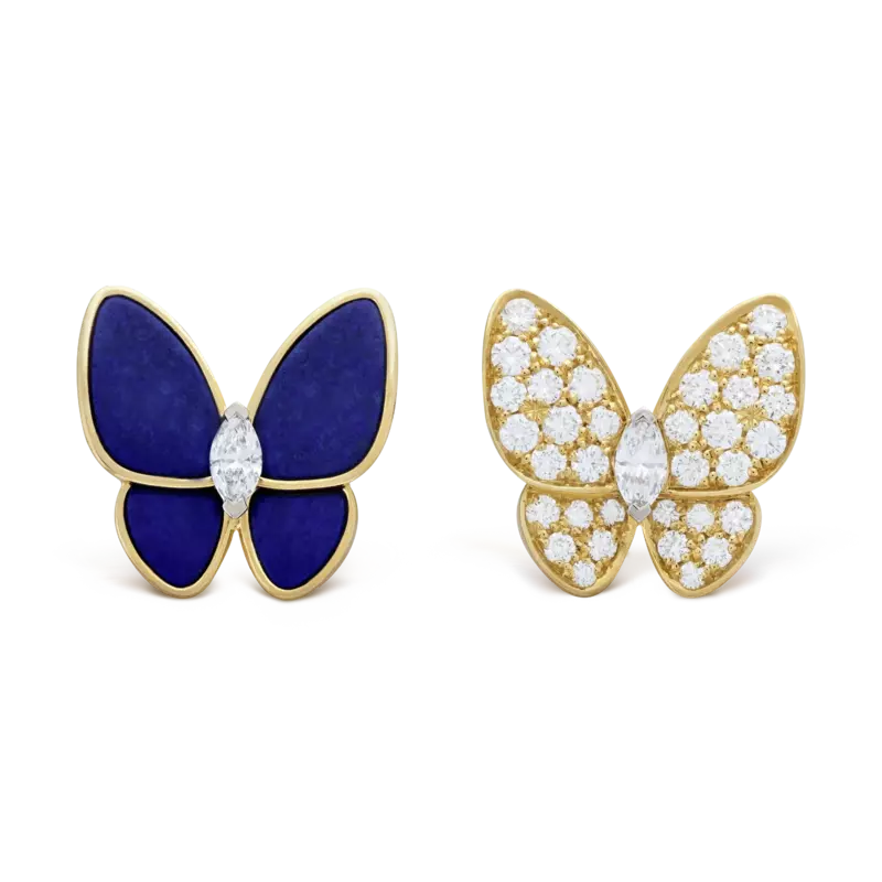 New Luxury 18k Gold-Plated Four-Leaf Clover Five-Leaf Flower Natural Stone Shell Earrings Lucky Jewelry Ladies High Quality Gift
