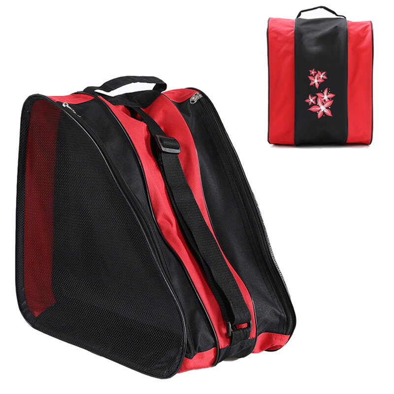 Outdoor Three-layer Inline Roller Skating Shoe Bag Ice Skates Carry Bag Storage Bags Skate Board Accessories
