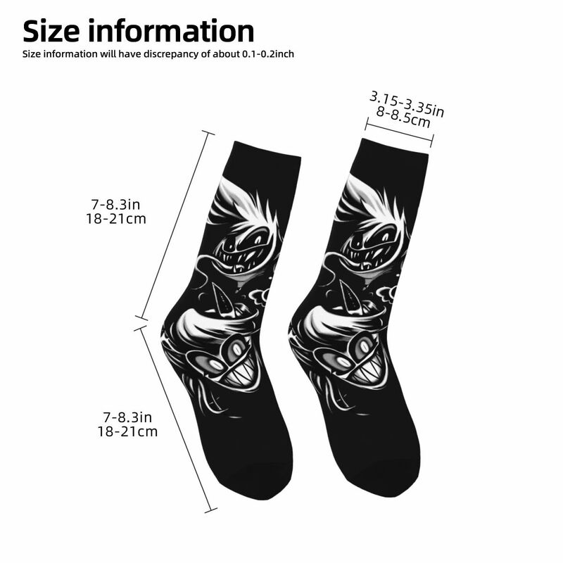 Calcetines divertidos de compresión para hombre, calcetín con estampado de dibujos animados, Hip Hop, Harajuku, h-hazbin, Hotel