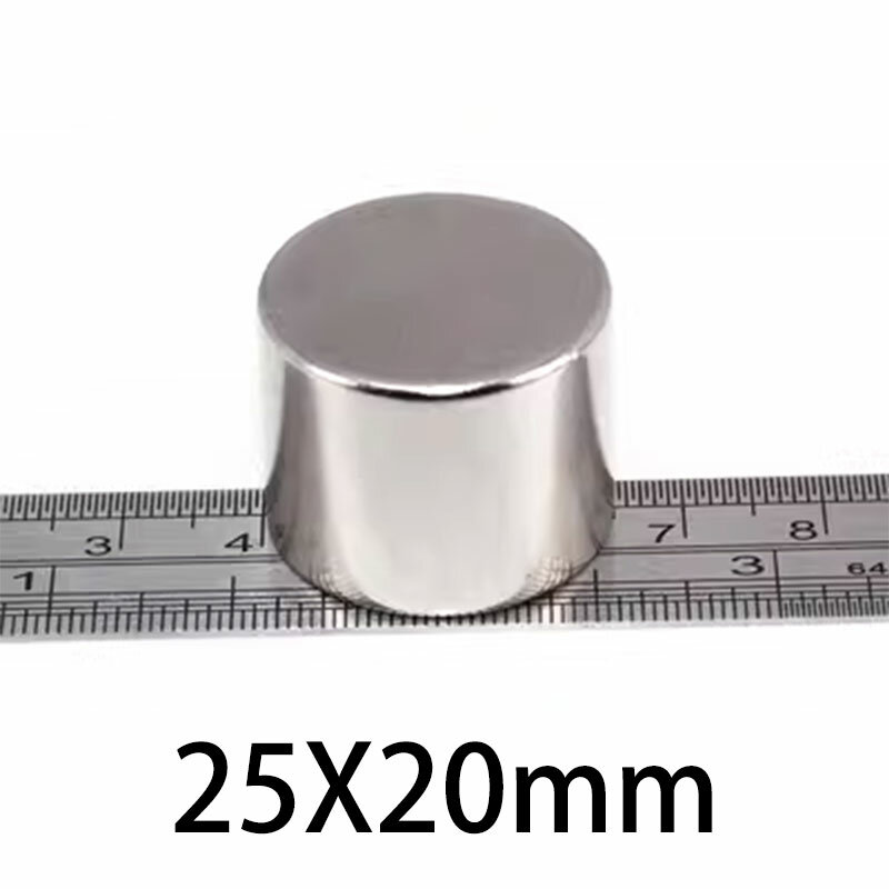 1/2/3/5Pcs 25X20 Mm Dikke Krachtige Sterke Magnetische Magneten 25Mm X 20 Mm Permanente Neodymium Magneet 25X20 Mm Ronde Magneet 25*20 Mm