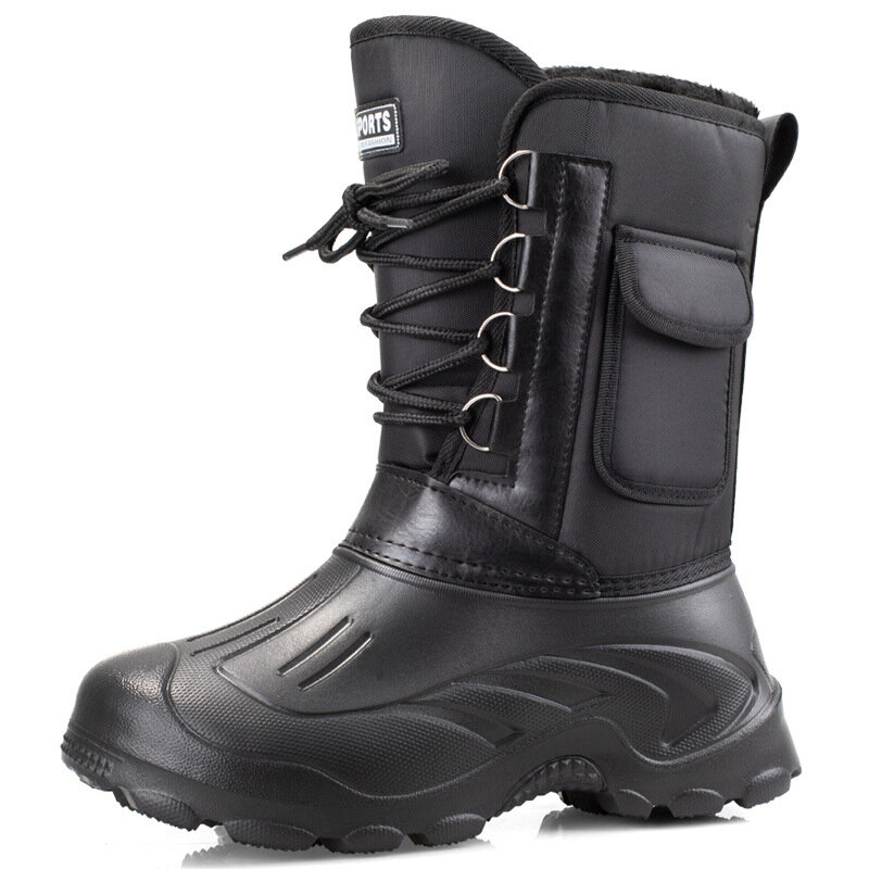 أحذية رياضية مضادة للماء 2022 في الهواء الطلق الرجال أحذية الشتاء الأنشطة الدافئة الصيد الثلوج حذاء برقبة للعمل الذكور الأحذية حذاء رجالي الصيد