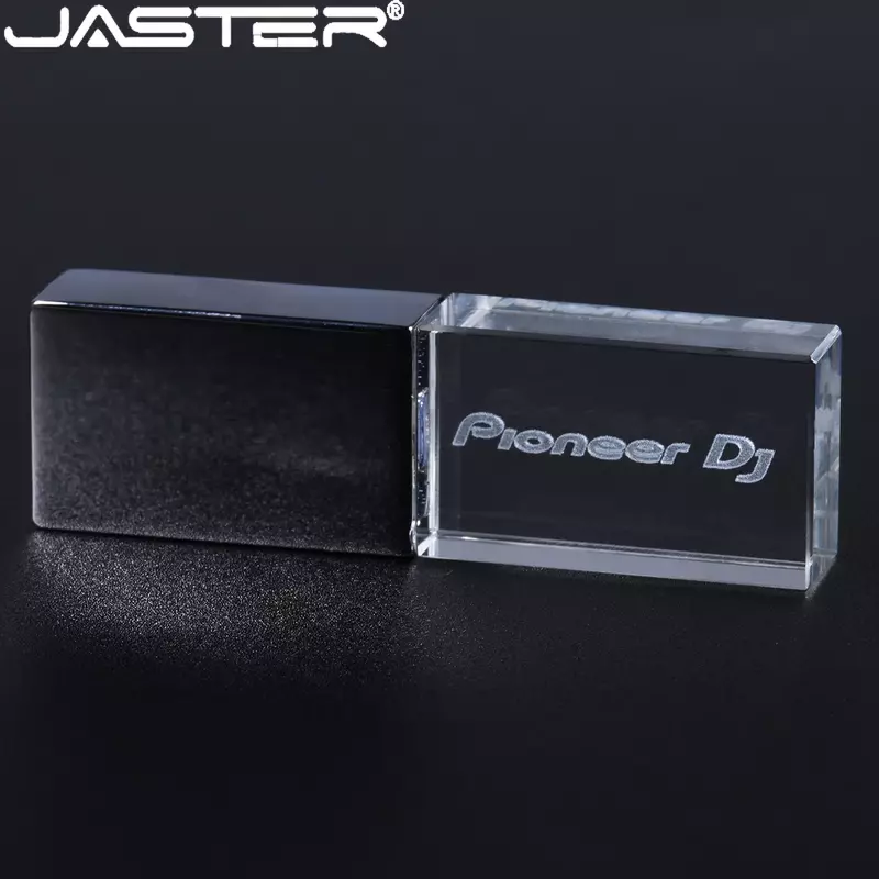 Logo Kustom Pen Drive 128GB Gratis Pengiriman USB Flash Drive 64GB Pendrive LED Warna-warni 32GB U Stick 16GB 8GB 4GB Pioneer DJ