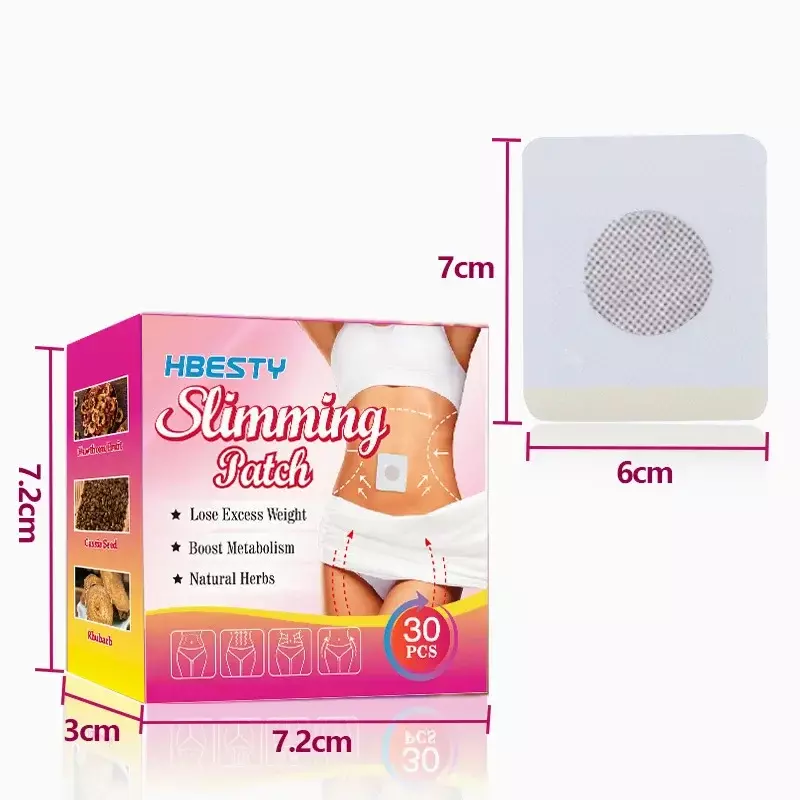 Herbal Plant Slimming Patches navel body sculpting Fat Burning Weight Loss slim stickers slender posture shaping firming abdomen