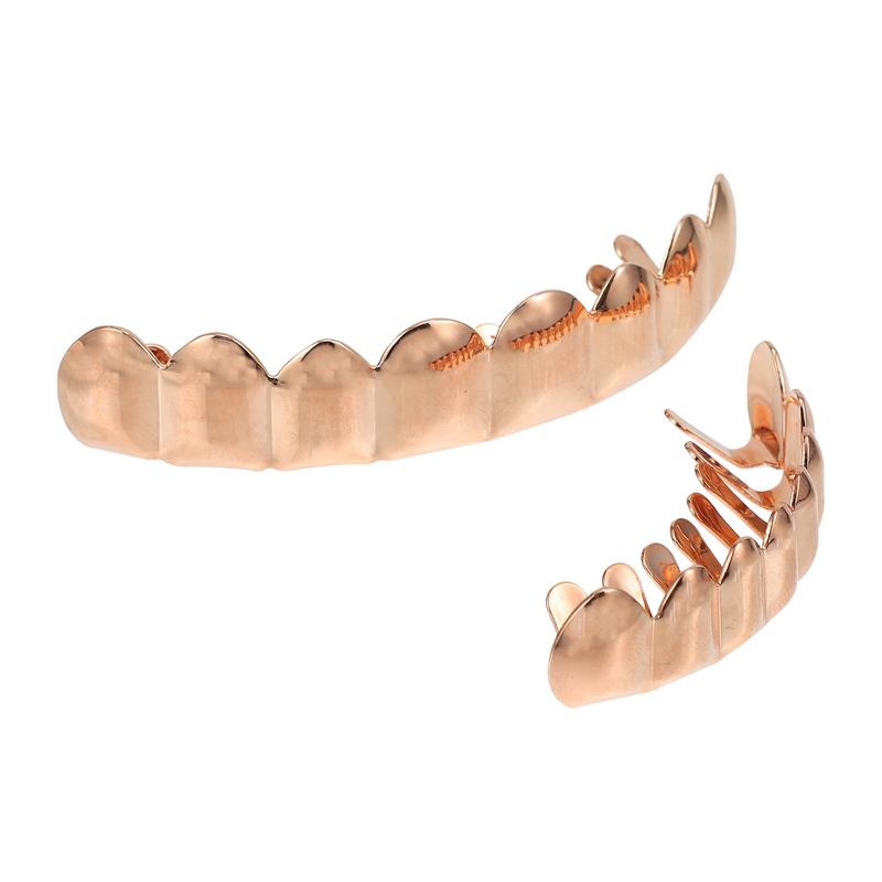 Denture Fake Teeth False Cosplay Halloween Prop Clothing Costume Copper Tricky Lovers Party Favor