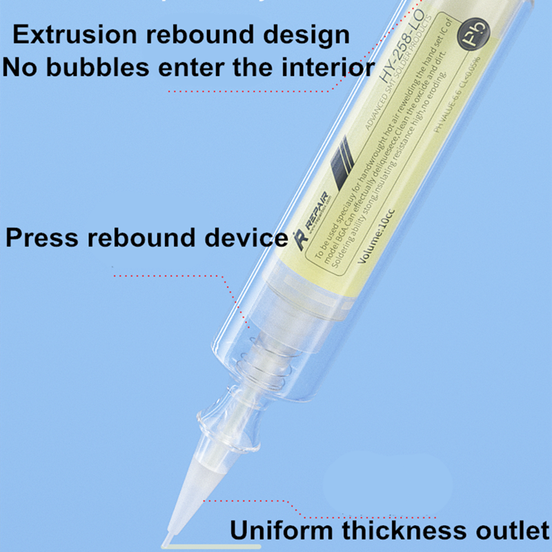 MIJING-pasta de soldadura iRepair HY-258 LO para reparación de teléfonos móviles, aceite de soldadura de mantenimiento antioxidante sin plomo, Universal