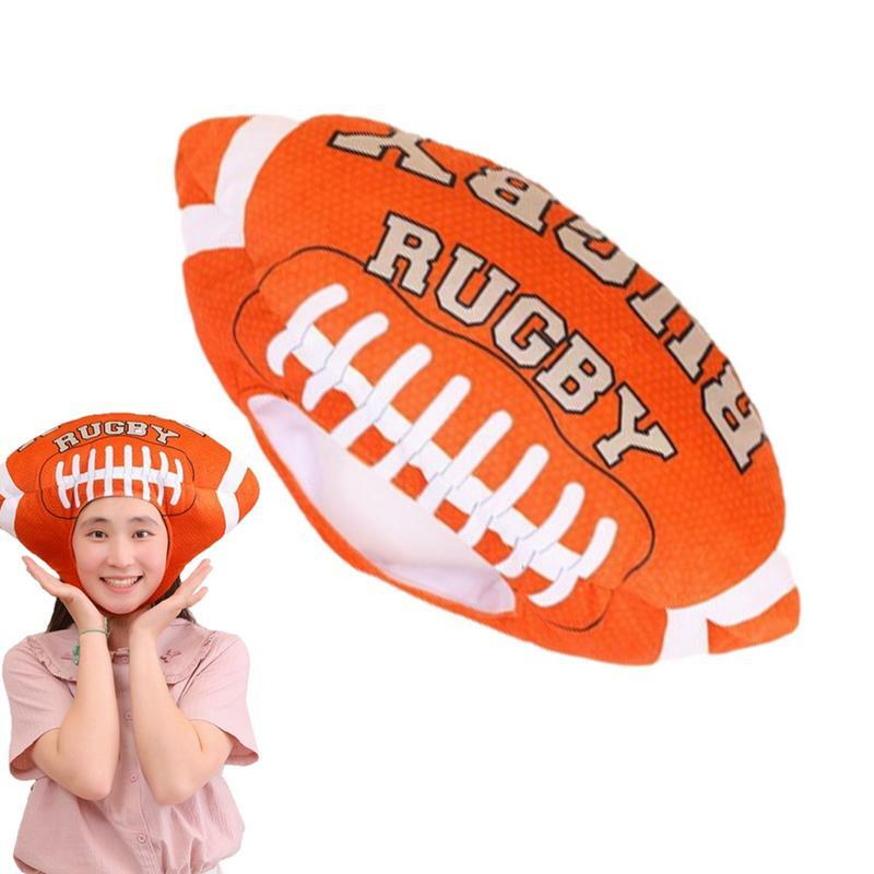 Unisex Rugby Hat Costume, Holiday Headwear, macio e confortável, Roleplay, Photo Prop, Festival Hat, Fan Must-haves