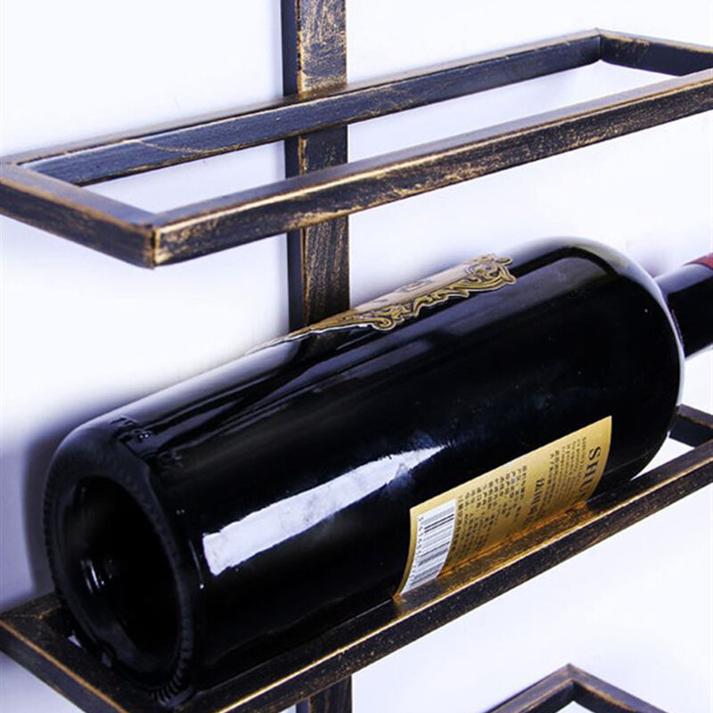 Armário montado na parede do vinho do metal, armário do licor, suporte do bufete, garrafa, salão de beleza, vidro, mobília da exposição