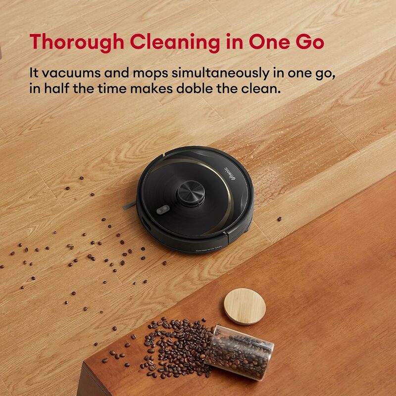 T10 Elite Robot Vacuum Self Emptying for 45 Days Hands-Free, Robot Vacuum and Mop Combo w/LiDAR Navigation, Strong Power