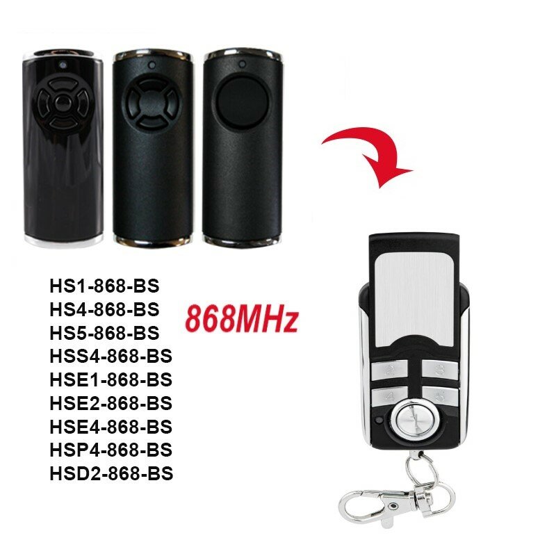 Hormann-mando a distancia Serie bs, 868mhz, compatible con HSE2-868-BS, HSE4-868-BS, HS1-868-BS, HS4-868-BS, HS5-868-BS, garaje