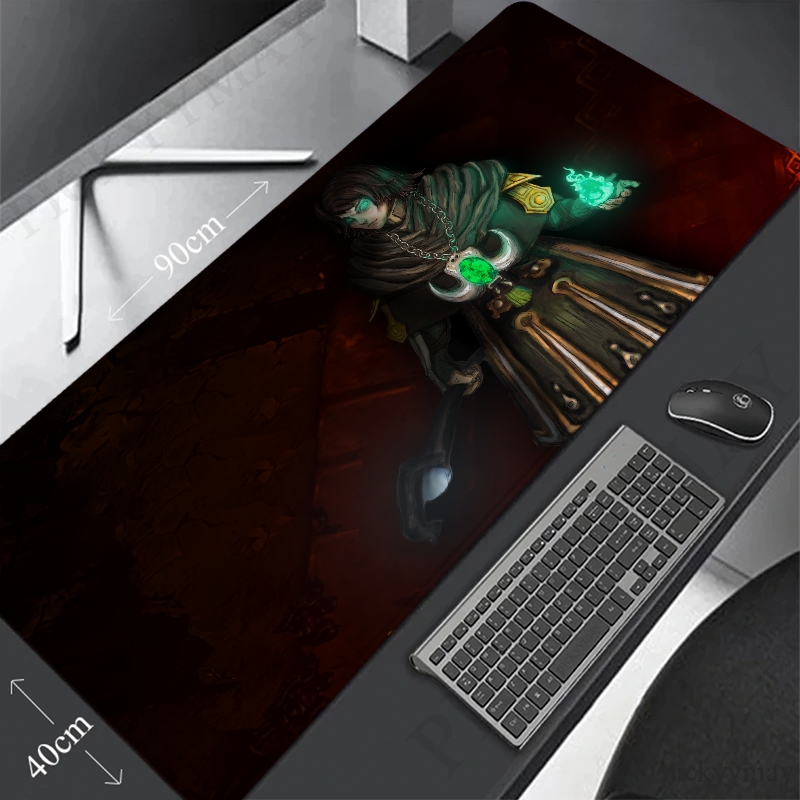 Necromancer Large Mouse Pad Anime Computer Accessories Mousepad Gamer Deskmat Game Mats Gaming Desk Mat Mause Office Pads Pc Xxl
