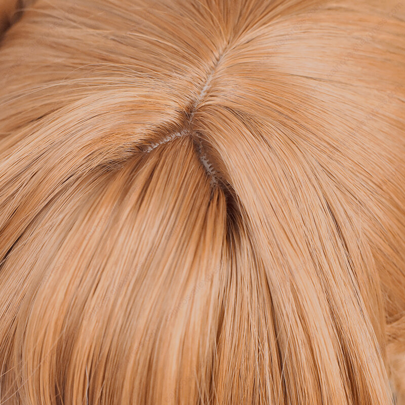 Anime EVA Asuka Langley Soryu Cosplay pelucas de Color mixto, pelo sintético resistente al calor, naranja, marrón, 68cm de largo