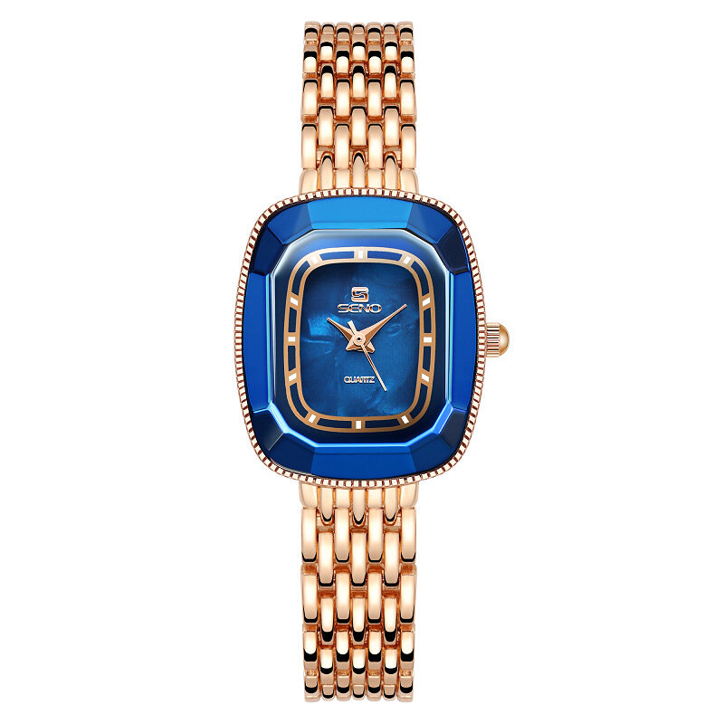 Orologio al quarzo da donna orologi con diamanti impermeabili cinturino in pelle di marca di lusso superiore orologi da polso brillanti a stella Casual