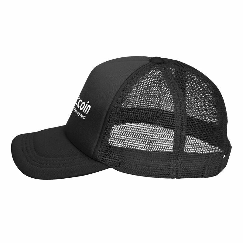 قبعة بيسبول للرجال والنساء ، قبعات شبكية بتصميم بيتكوين ، وهي جيدة للبيسبول