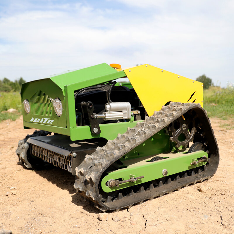 Cortacésped con control remoto personalizado, robot de gestión pastoral con tracción en las cuatro ruedas, control remoto sobre orugas