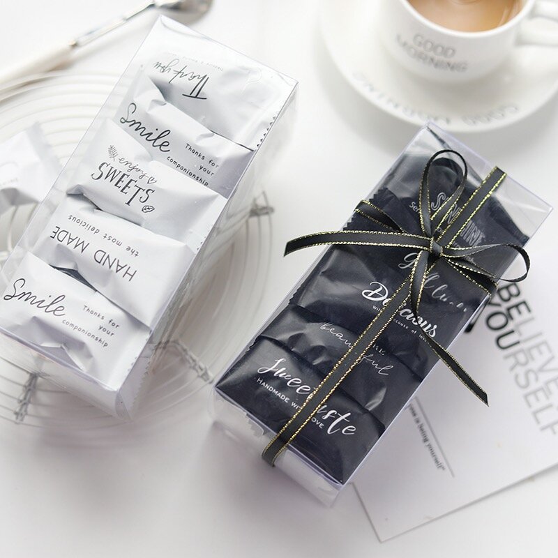 Bolsas de embalaje de plástico personalizadas para pequeñas empresas, bolsita de papel mate hecha a mano para dulces de aluminio, gominolas y Chocolate, producto personalizado